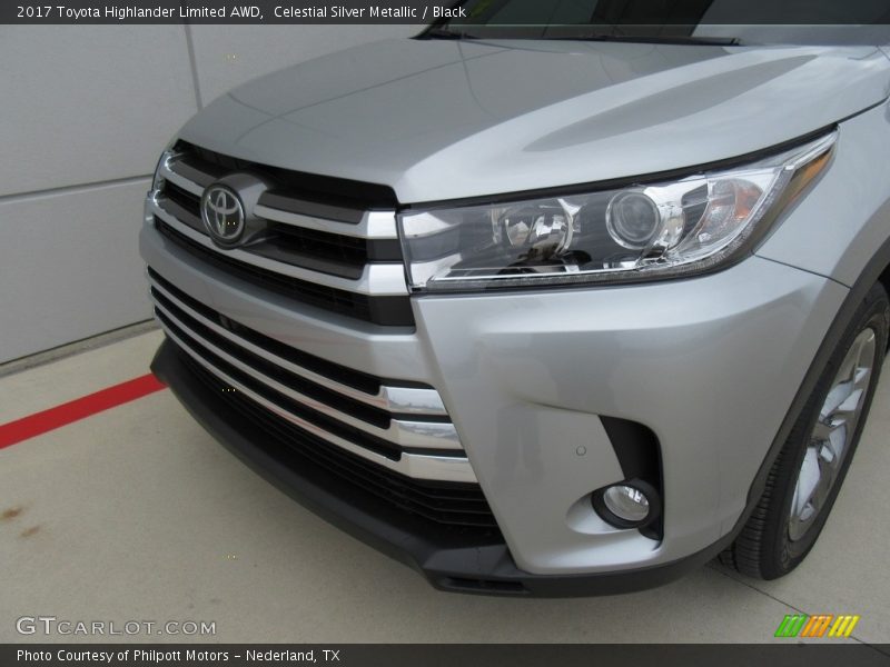Celestial Silver Metallic / Black 2017 Toyota Highlander Limited AWD