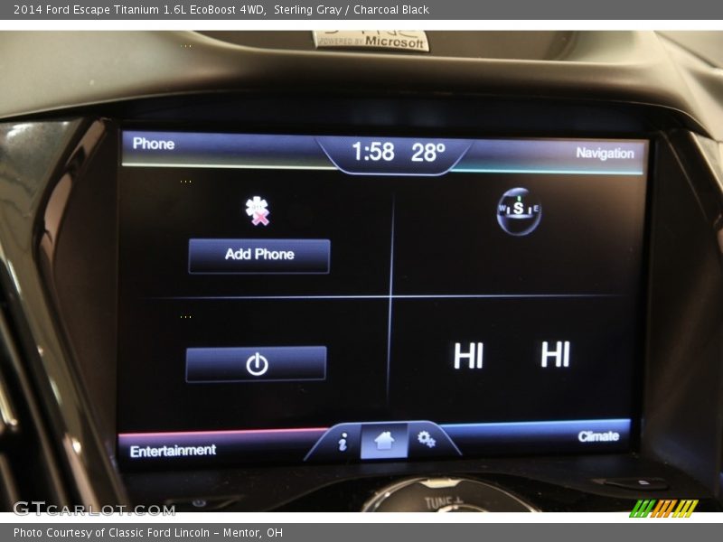 Sterling Gray / Charcoal Black 2014 Ford Escape Titanium 1.6L EcoBoost 4WD