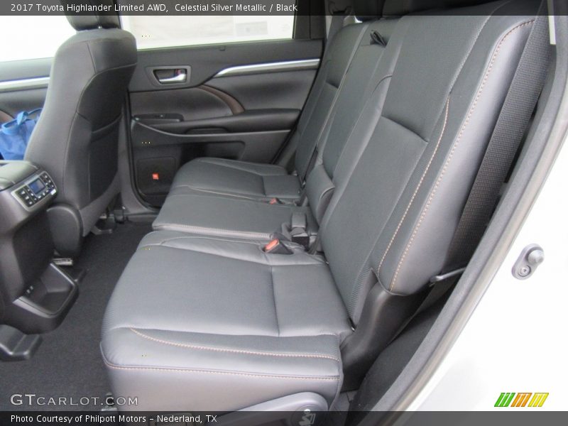 Rear Seat of 2017 Highlander Limited AWD