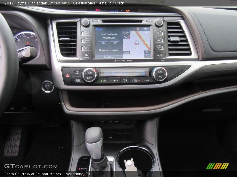 Controls of 2017 Highlander Limited AWD