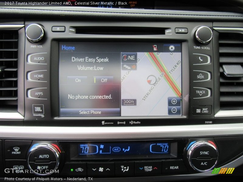 Controls of 2017 Highlander Limited AWD