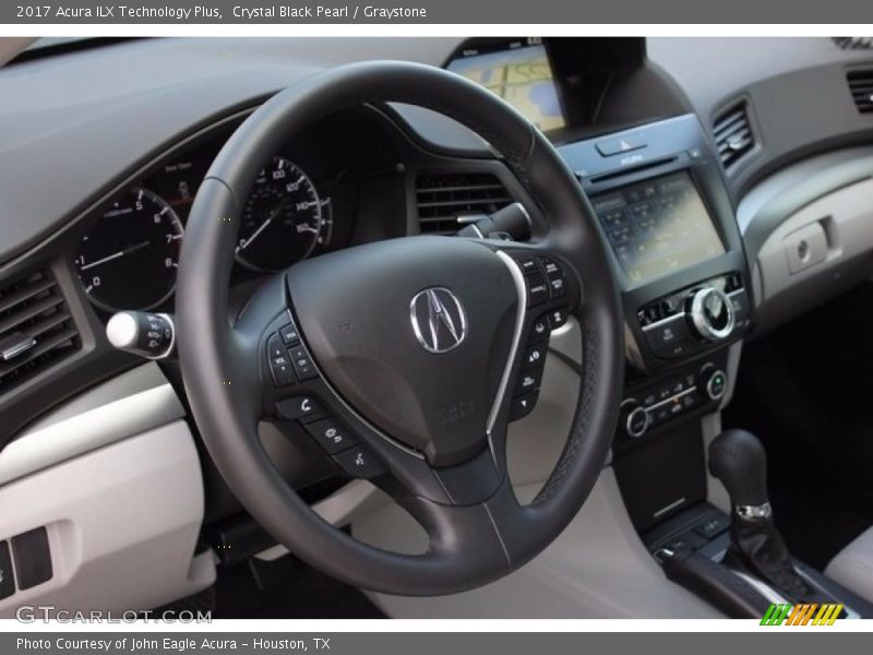 Crystal Black Pearl / Graystone 2017 Acura ILX Technology Plus