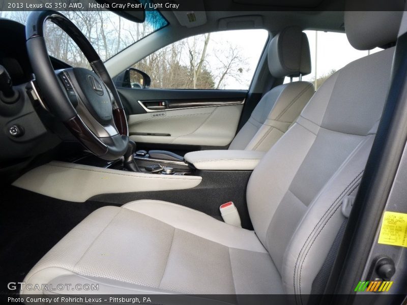 Nebula Gray Pearl / Light Gray 2013 Lexus GS 350 AWD