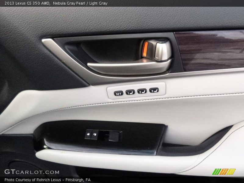 Nebula Gray Pearl / Light Gray 2013 Lexus GS 350 AWD