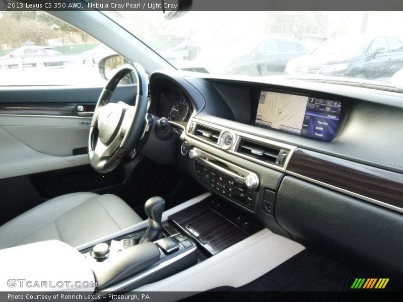 Nebula Gray Pearl / Light Gray 2013 Lexus GS 350 AWD