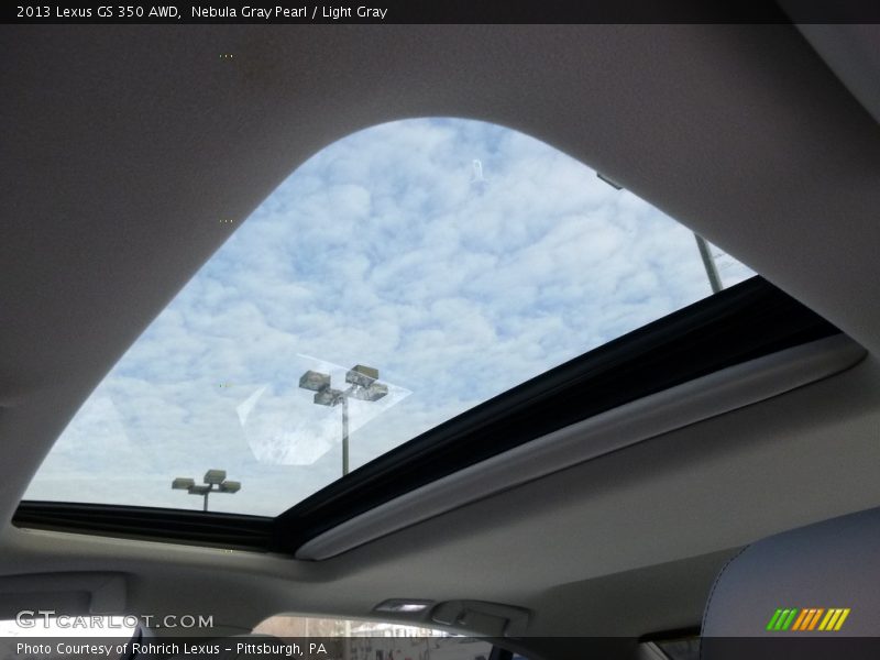 Nebula Gray Pearl / Light Gray 2013 Lexus GS 350 AWD