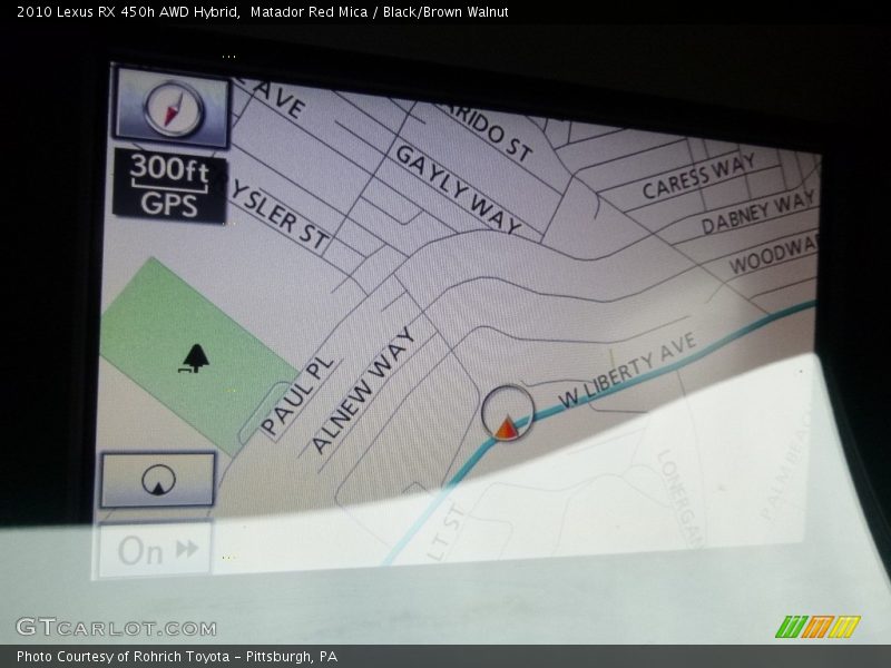 Matador Red Mica / Black/Brown Walnut 2010 Lexus RX 450h AWD Hybrid