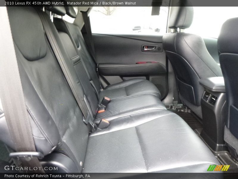 Matador Red Mica / Black/Brown Walnut 2010 Lexus RX 450h AWD Hybrid