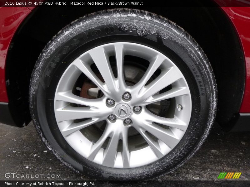 Matador Red Mica / Black/Brown Walnut 2010 Lexus RX 450h AWD Hybrid