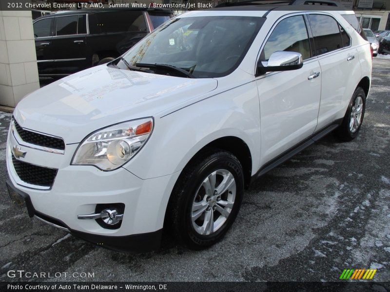 Summit White / Brownstone/Jet Black 2012 Chevrolet Equinox LTZ AWD