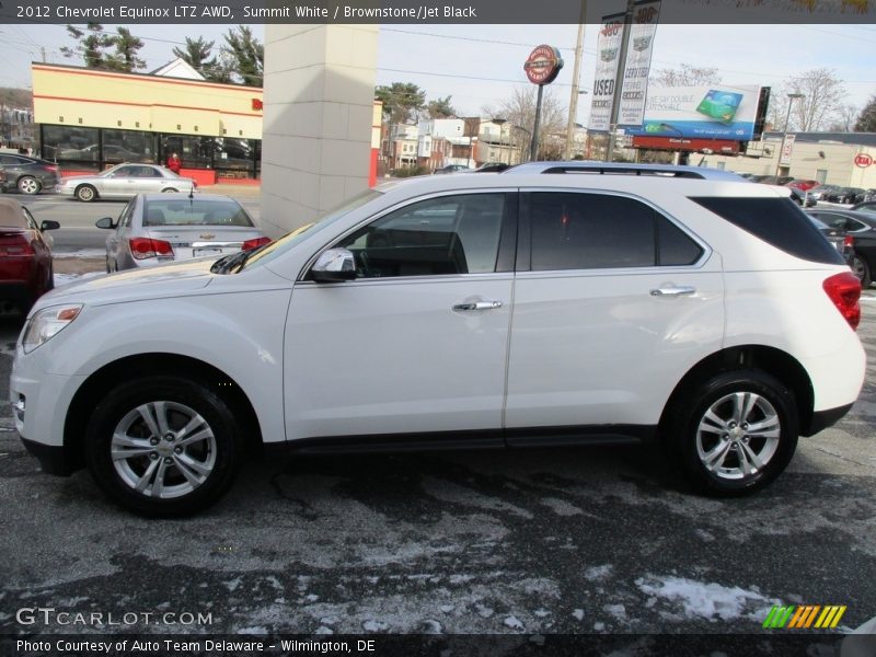 Summit White / Brownstone/Jet Black 2012 Chevrolet Equinox LTZ AWD