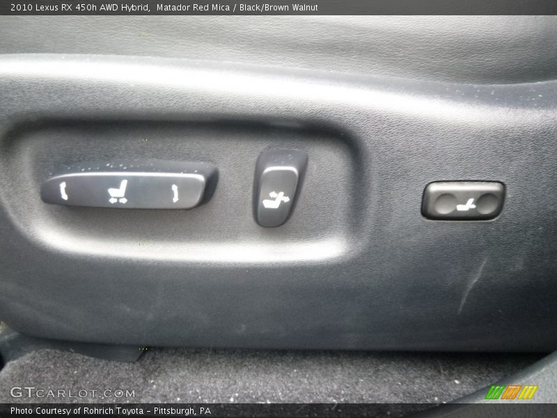 Matador Red Mica / Black/Brown Walnut 2010 Lexus RX 450h AWD Hybrid