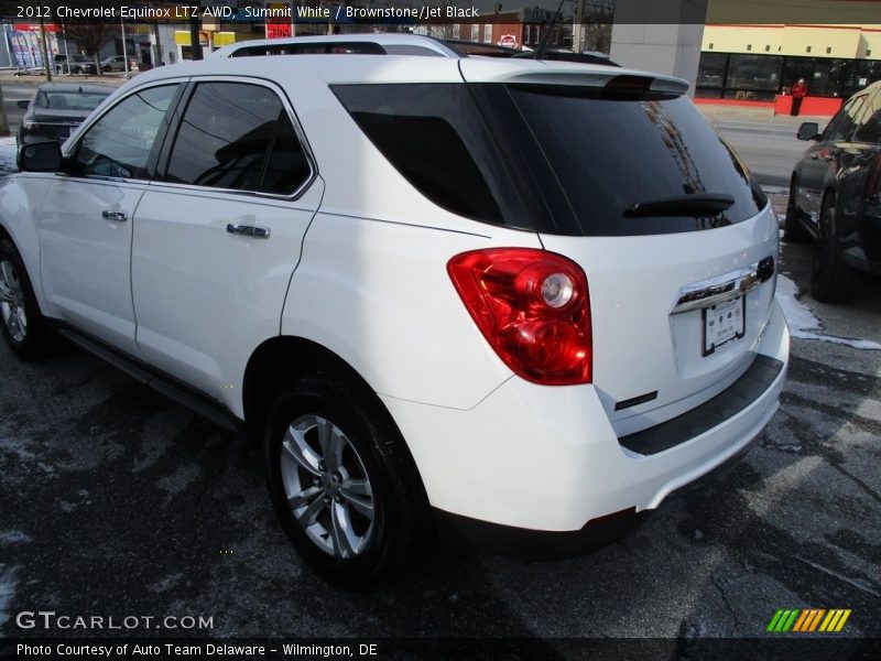 Summit White / Brownstone/Jet Black 2012 Chevrolet Equinox LTZ AWD