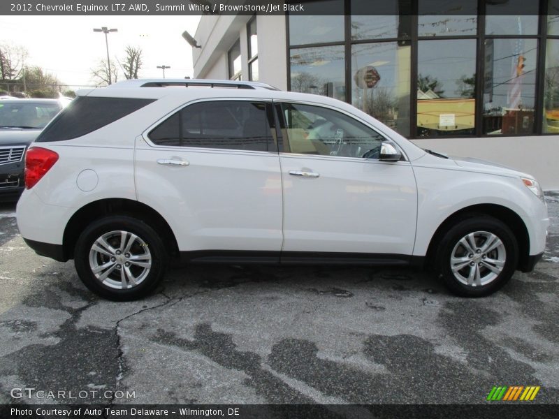 Summit White / Brownstone/Jet Black 2012 Chevrolet Equinox LTZ AWD