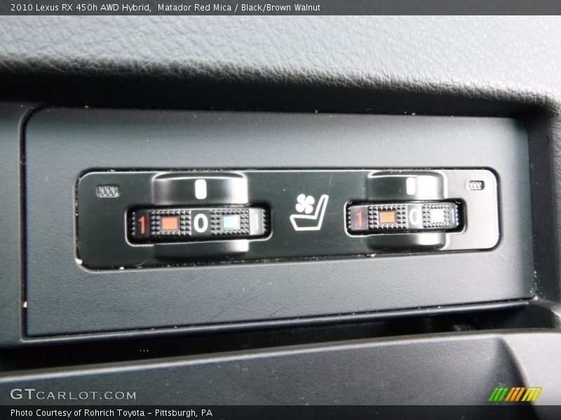 Matador Red Mica / Black/Brown Walnut 2010 Lexus RX 450h AWD Hybrid