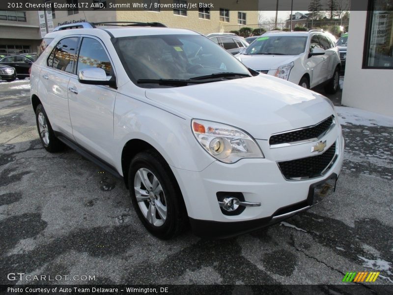 Summit White / Brownstone/Jet Black 2012 Chevrolet Equinox LTZ AWD