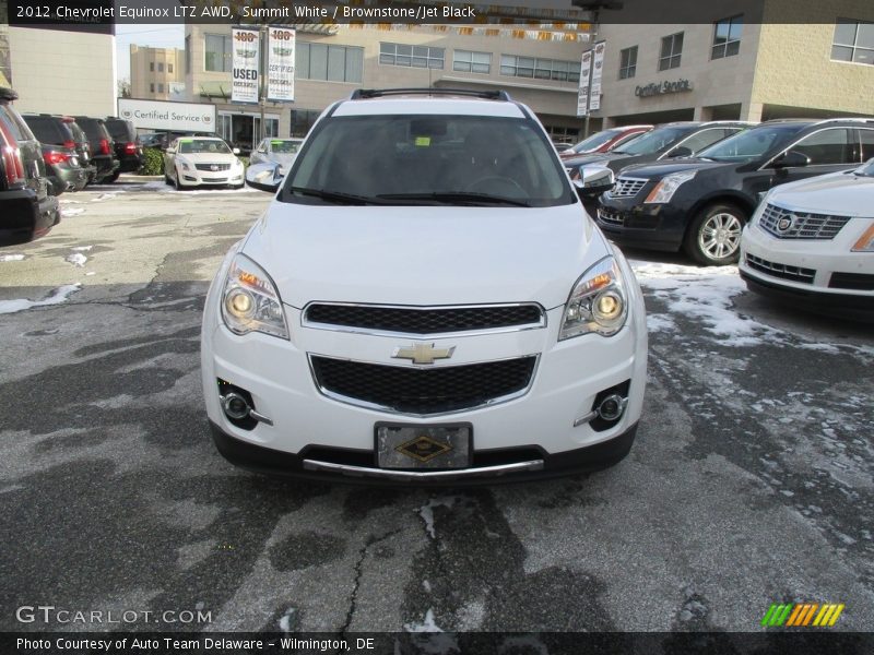 Summit White / Brownstone/Jet Black 2012 Chevrolet Equinox LTZ AWD