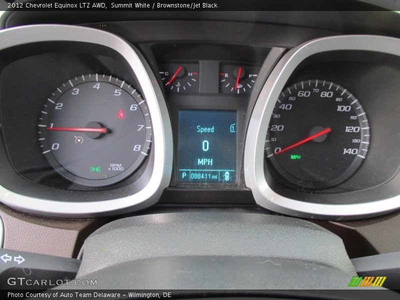 Summit White / Brownstone/Jet Black 2012 Chevrolet Equinox LTZ AWD