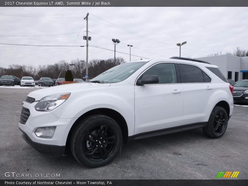 Summit White / Jet Black 2017 Chevrolet Equinox LT AWD