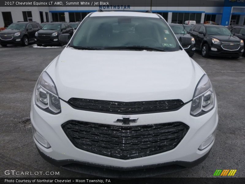 Summit White / Jet Black 2017 Chevrolet Equinox LT AWD