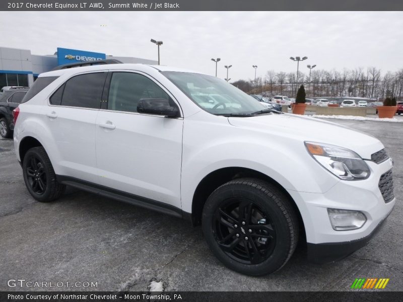 Summit White / Jet Black 2017 Chevrolet Equinox LT AWD