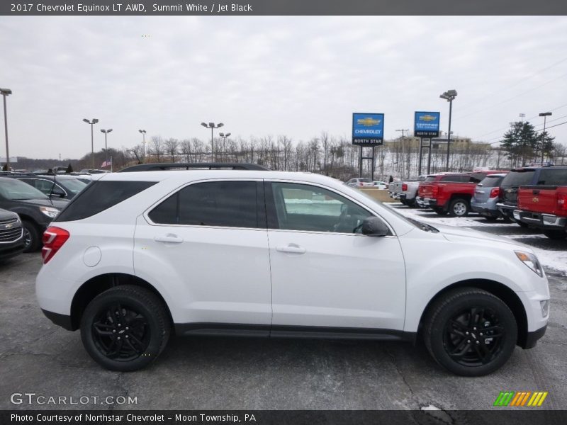 Summit White / Jet Black 2017 Chevrolet Equinox LT AWD