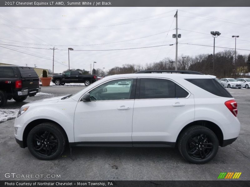 Summit White / Jet Black 2017 Chevrolet Equinox LT AWD
