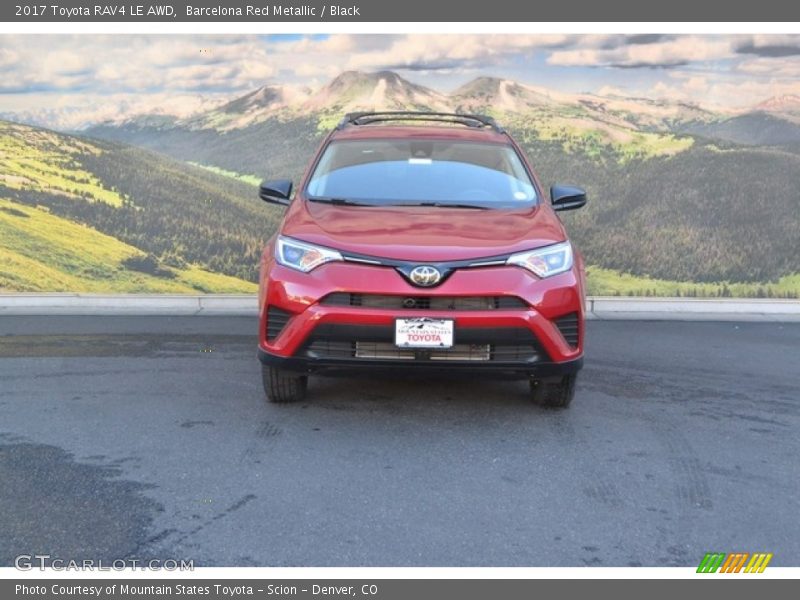 Barcelona Red Metallic / Black 2017 Toyota RAV4 LE AWD