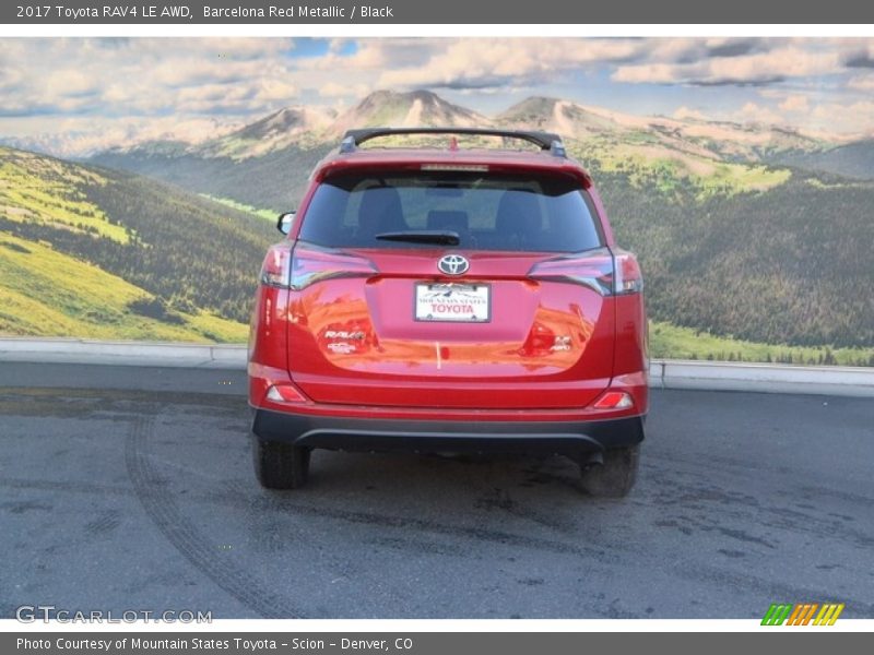 Barcelona Red Metallic / Black 2017 Toyota RAV4 LE AWD