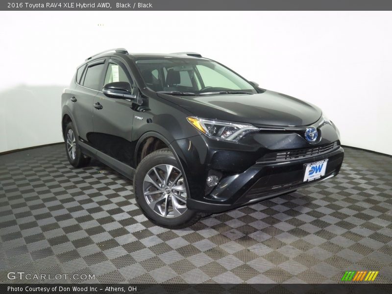 Black / Black 2016 Toyota RAV4 XLE Hybrid AWD