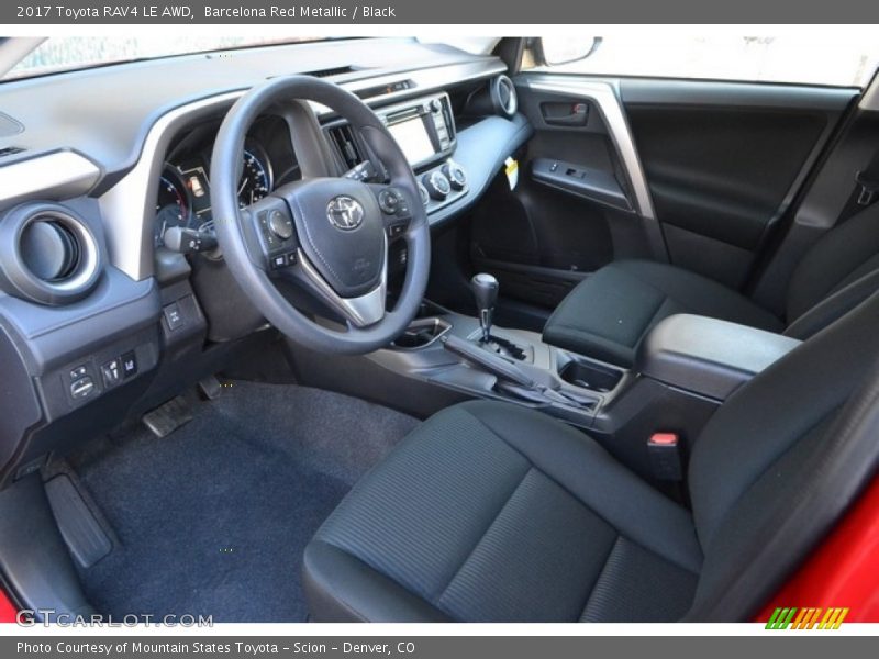 Barcelona Red Metallic / Black 2017 Toyota RAV4 LE AWD