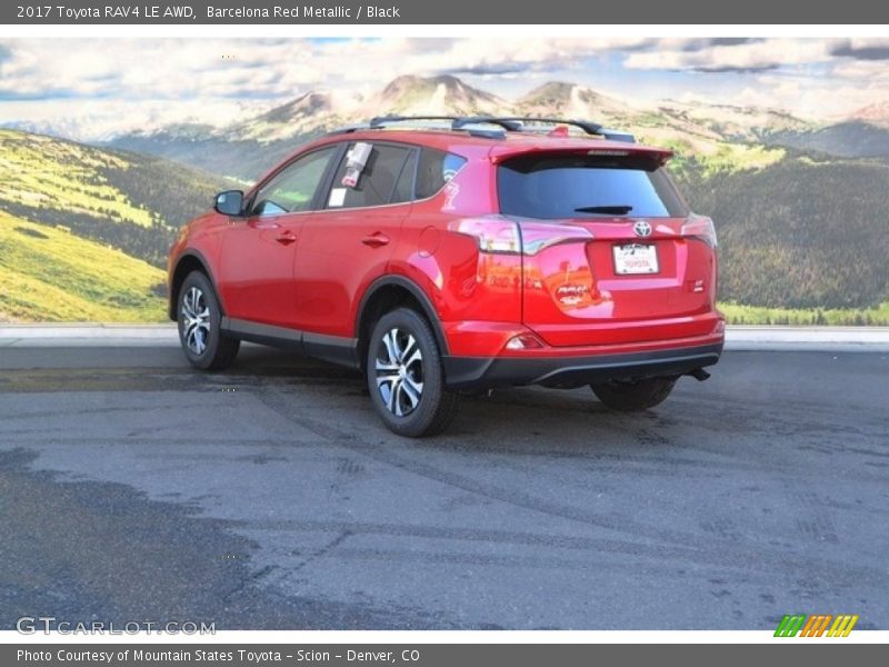 Barcelona Red Metallic / Black 2017 Toyota RAV4 LE AWD