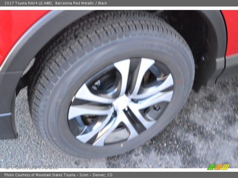 Barcelona Red Metallic / Black 2017 Toyota RAV4 LE AWD