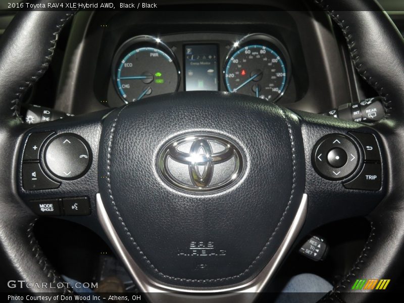 Black / Black 2016 Toyota RAV4 XLE Hybrid AWD