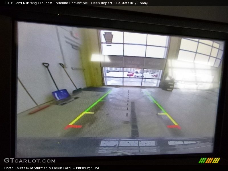 Deep Impact Blue Metallic / Ebony 2016 Ford Mustang EcoBoost Premium Convertible