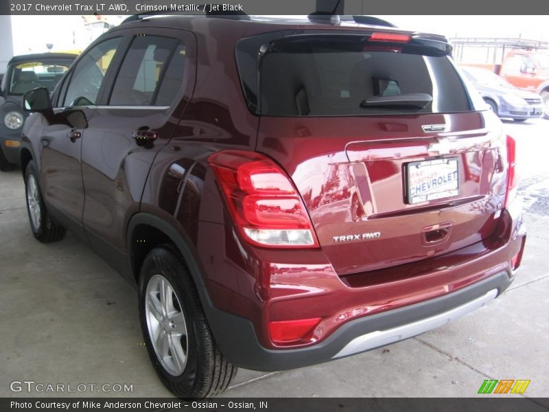 Crimson Metallic / Jet Black 2017 Chevrolet Trax LT AWD