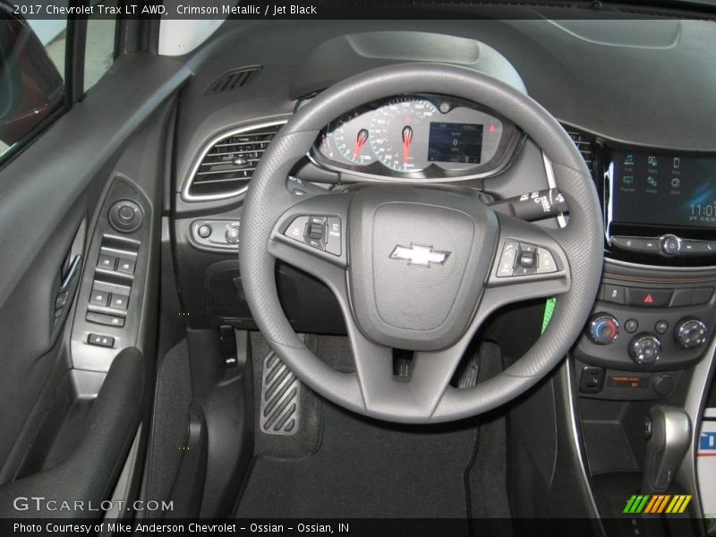 Crimson Metallic / Jet Black 2017 Chevrolet Trax LT AWD