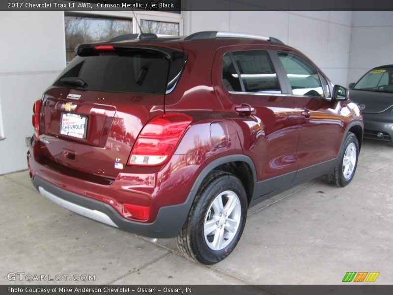 Crimson Metallic / Jet Black 2017 Chevrolet Trax LT AWD