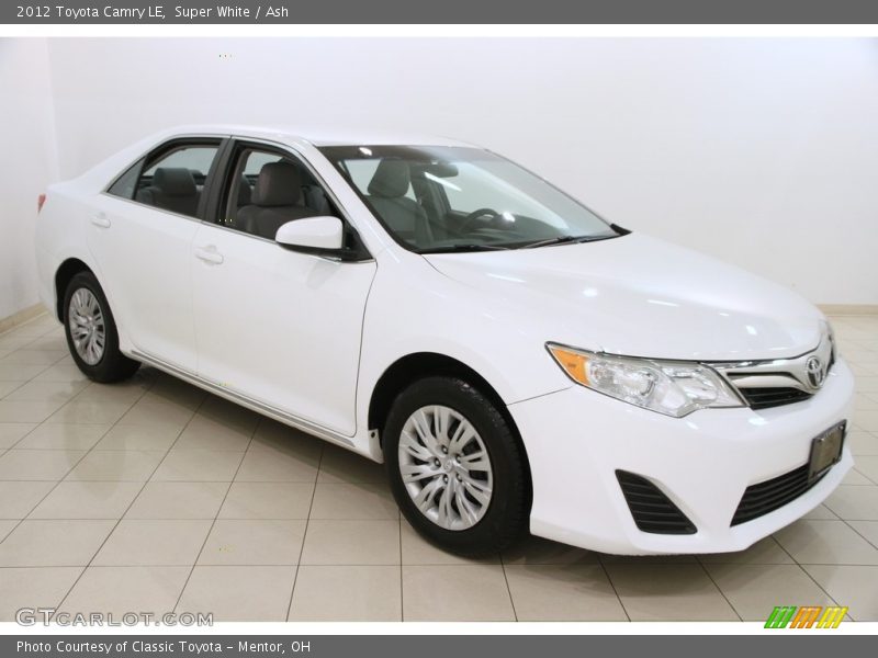 Super White / Ash 2012 Toyota Camry LE