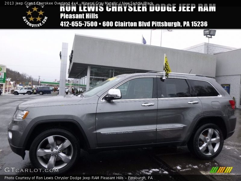 Mineral Gray Metallic / New Saddle/Black 2013 Jeep Grand Cherokee Overland 4x4