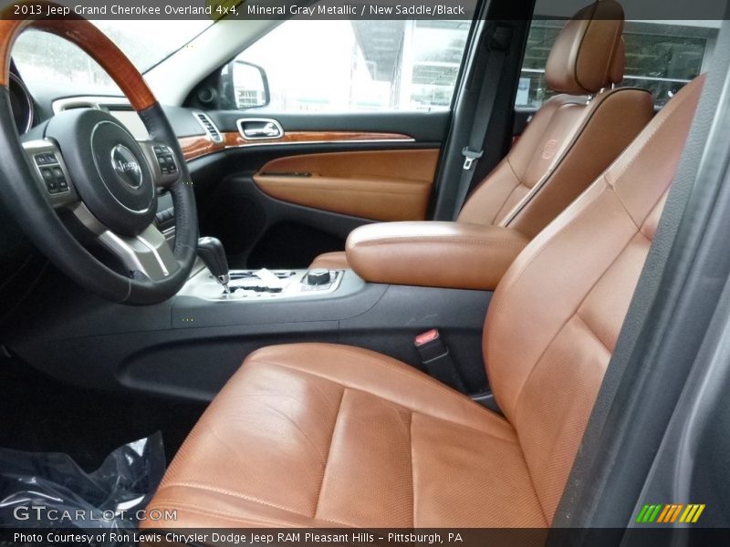 Mineral Gray Metallic / New Saddle/Black 2013 Jeep Grand Cherokee Overland 4x4