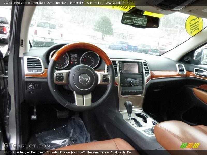 Mineral Gray Metallic / New Saddle/Black 2013 Jeep Grand Cherokee Overland 4x4