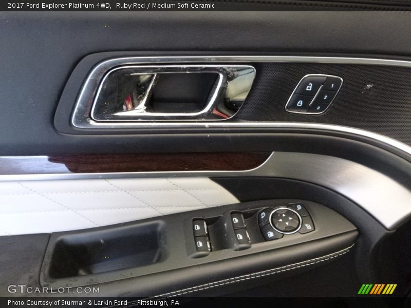 Ruby Red / Medium Soft Ceramic 2017 Ford Explorer Platinum 4WD
