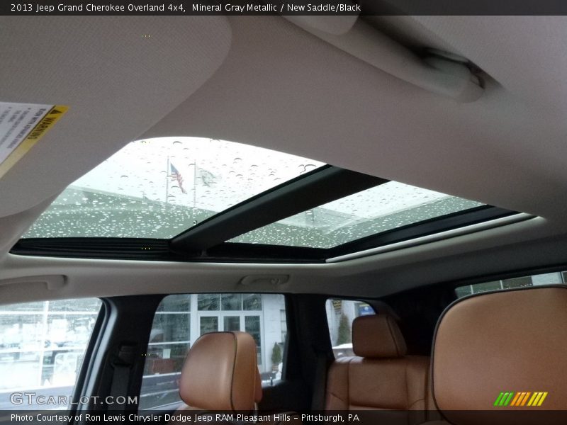Mineral Gray Metallic / New Saddle/Black 2013 Jeep Grand Cherokee Overland 4x4