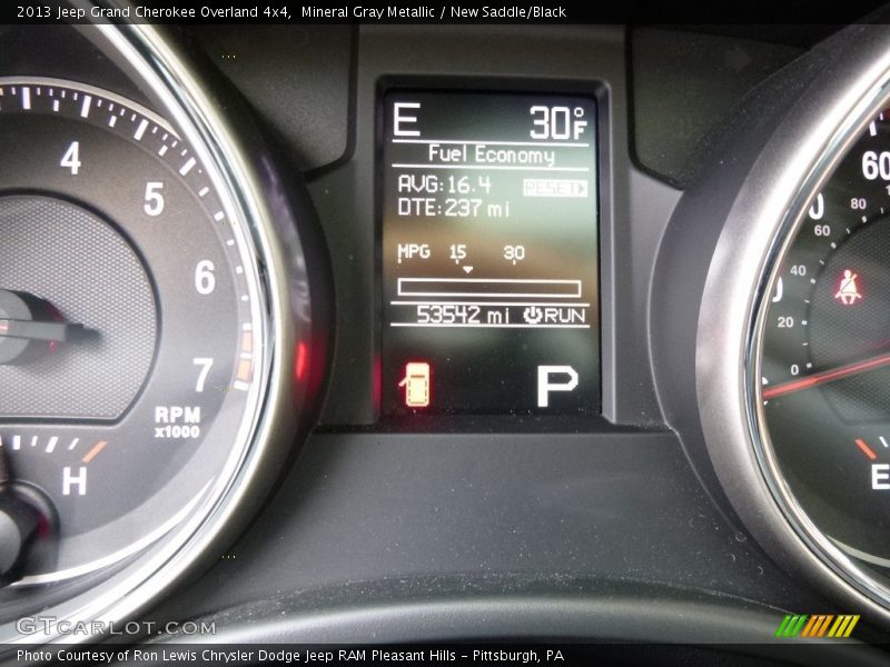 Mineral Gray Metallic / New Saddle/Black 2013 Jeep Grand Cherokee Overland 4x4