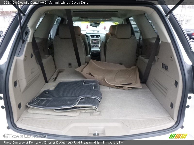 Summit White / Cocoa Dune 2014 GMC Acadia Denali AWD