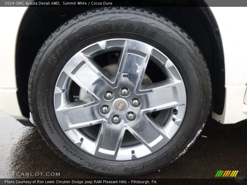 Summit White / Cocoa Dune 2014 GMC Acadia Denali AWD