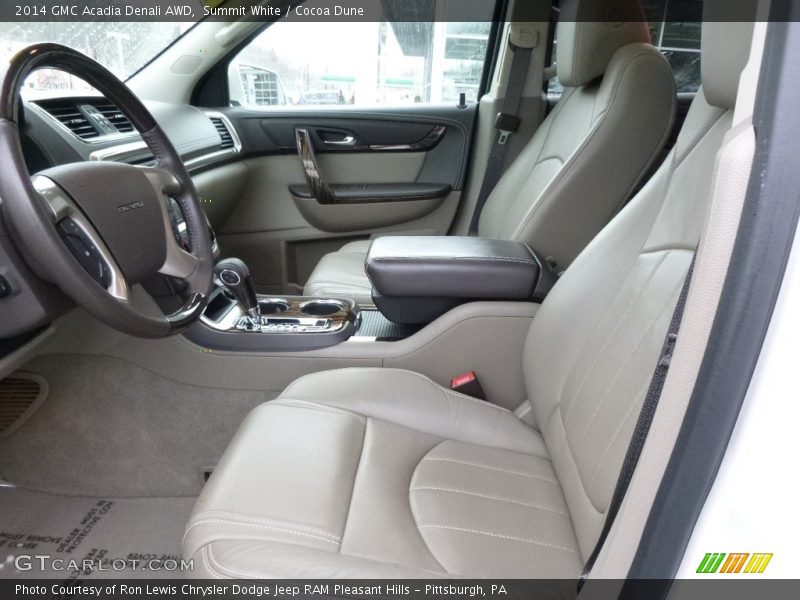 Summit White / Cocoa Dune 2014 GMC Acadia Denali AWD