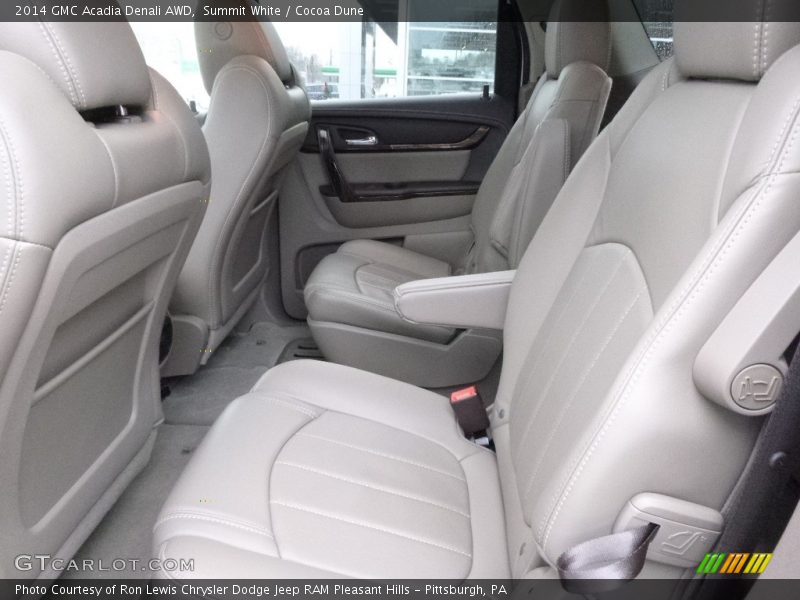 Summit White / Cocoa Dune 2014 GMC Acadia Denali AWD
