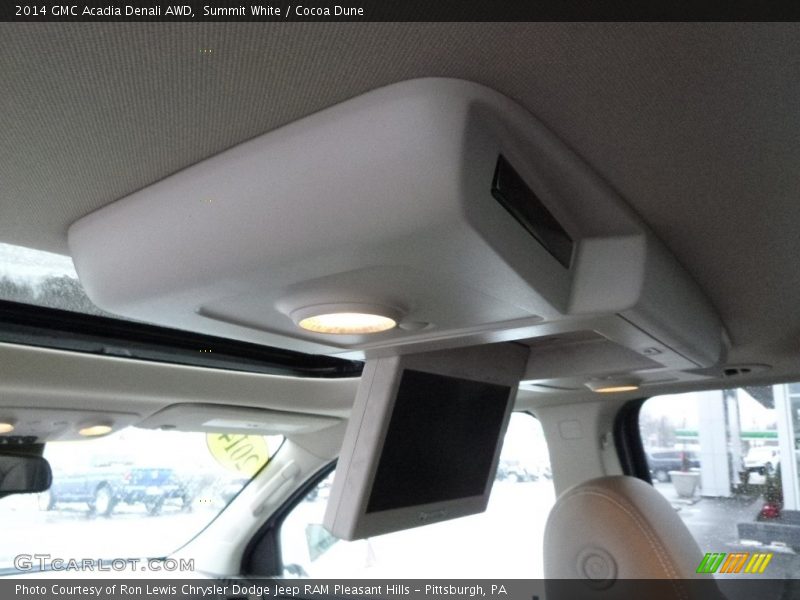 Summit White / Cocoa Dune 2014 GMC Acadia Denali AWD